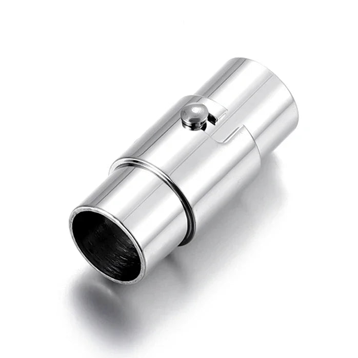 Stainless Steel 2-8mm Hole Strong Magnetic Clasp for Leather Cord with Safe Lock DIY Bracelet Jewelry Making Accessories