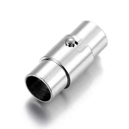 Stainless Steel 2-8mm Hole Strong Magnetic Clasp for Leather Cord with Safe Lock DIY Bracelet Jewelry Making Accessories