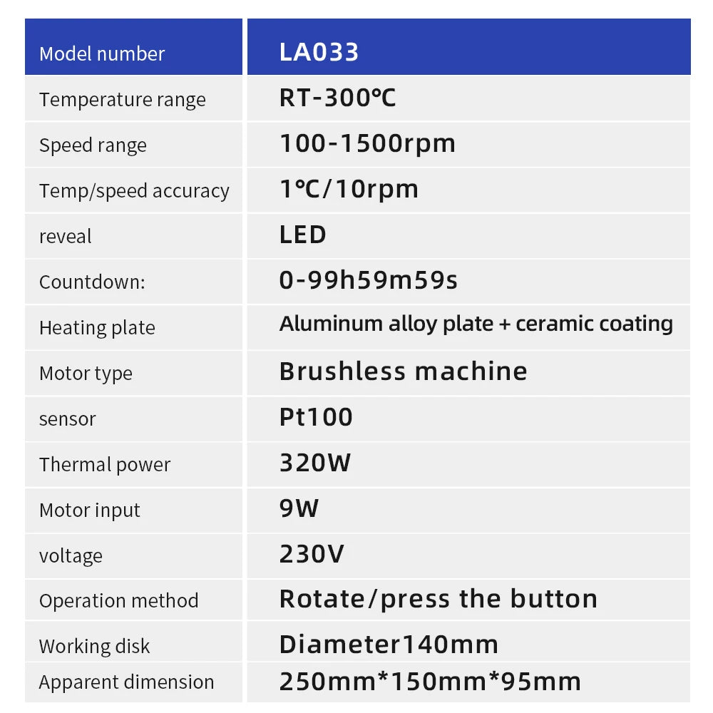 Lab Magnetic Stirrer Heating Plate 220V Digital Display 1500rpm Adjustable Churn Stir Machine Blender Laboratory Stirrer