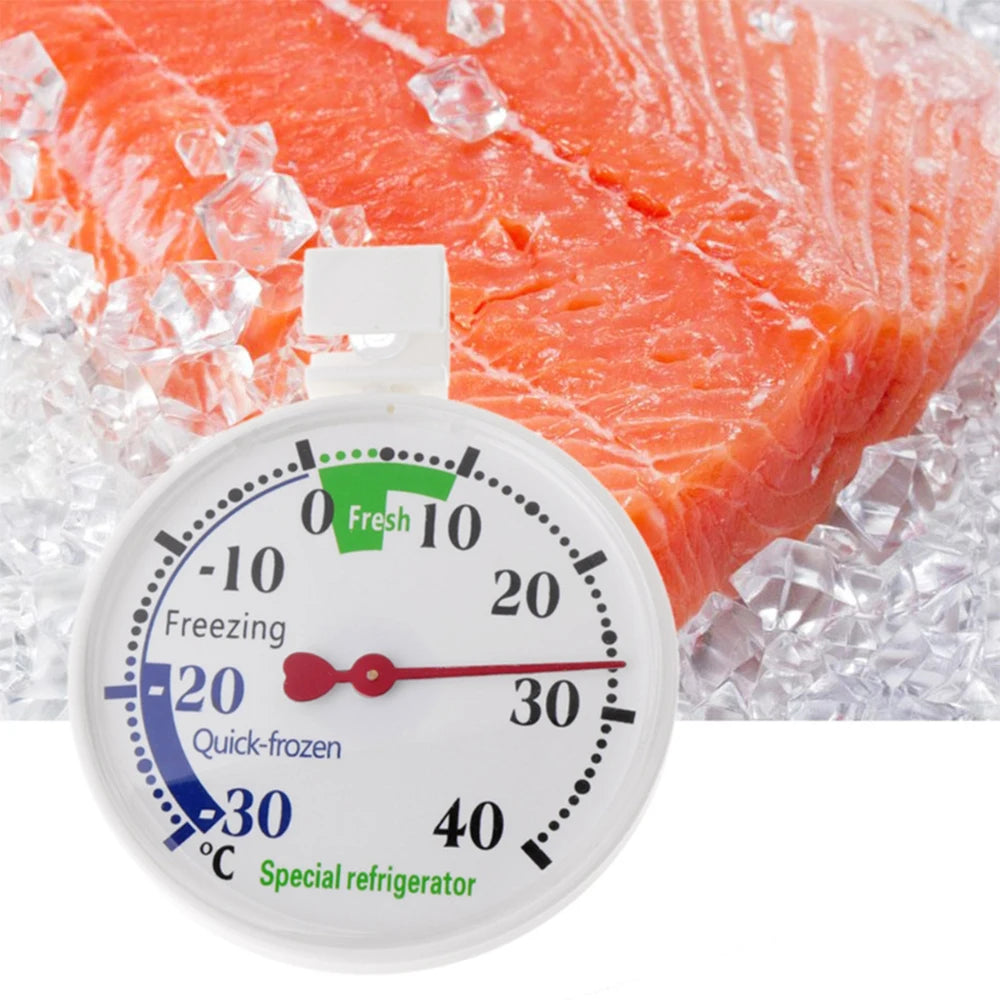 -30~40 ℃ Thin Fridge Refrigeration Temperature Gauge Measurement Tools Circular Thermometer Refrigerator Freezer Thermometer
