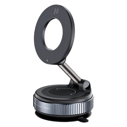 Magnetic Vacuum Car Mount Phone Holder Folding Mobile Phone Stand Foldable Car Navigation Holder for Car Kitchen Mirror