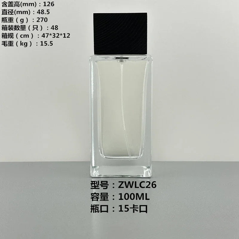 Perfume Container Bottle Cosmetics Bottled Crystal White Glass Bottles and Finely Sprayed in Bottles Perfumes