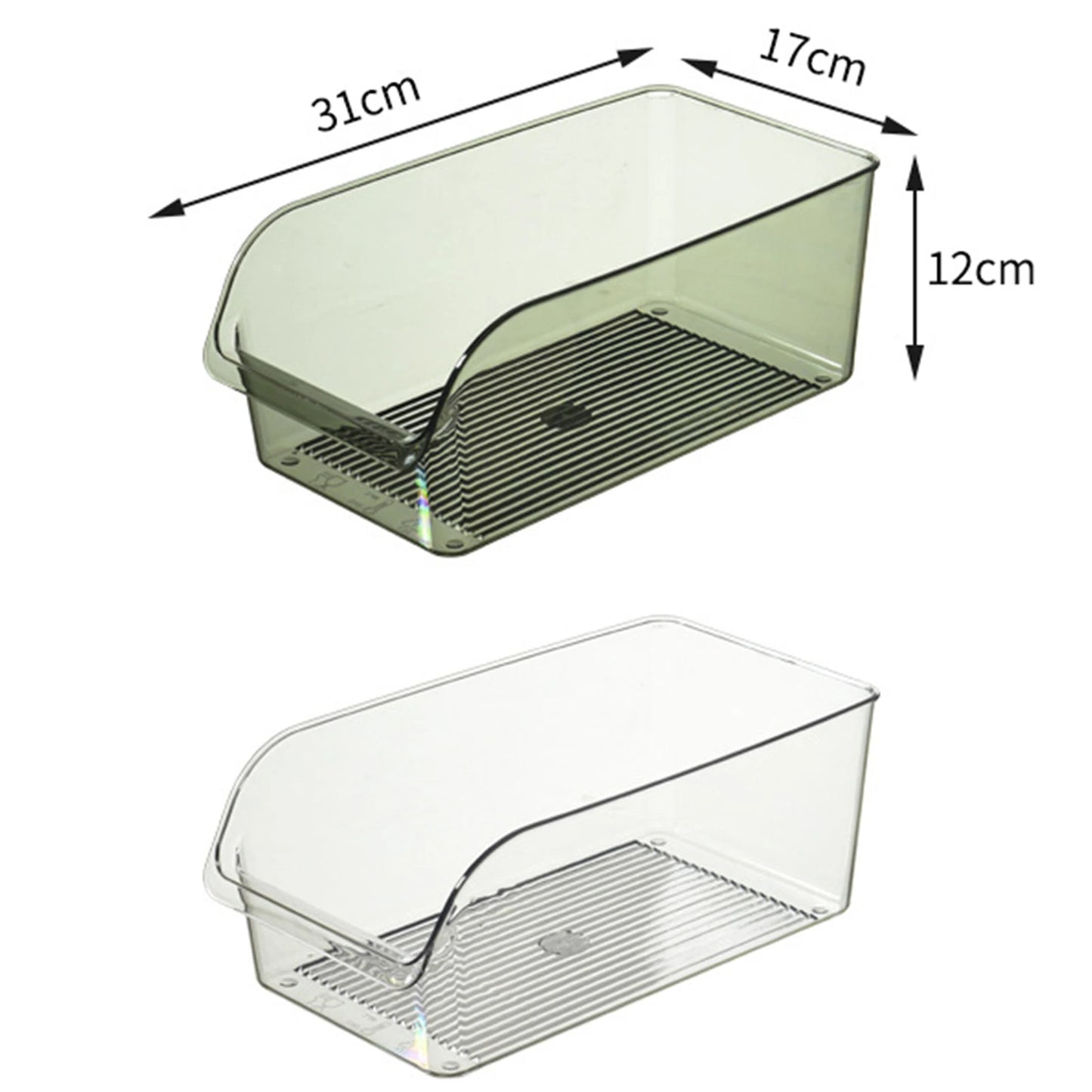 Clear Refrigerator Bins for Organized Pantry Storage Versatile And Durable Fridge Can Organizer And Food Storage Box