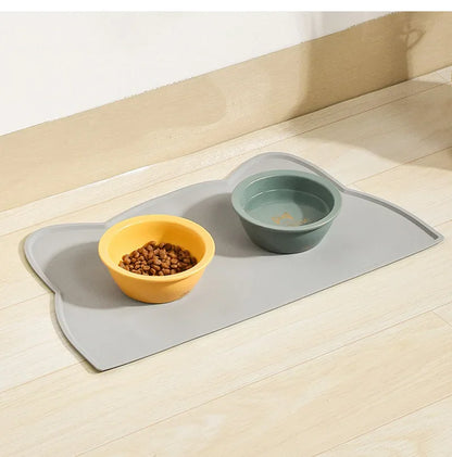 Silicone Pet Mat Pet Food Feeding Pad Waterproof Dog Cat Bowl Food Mat Puppy Feeder Tray Water Cushion Placemat