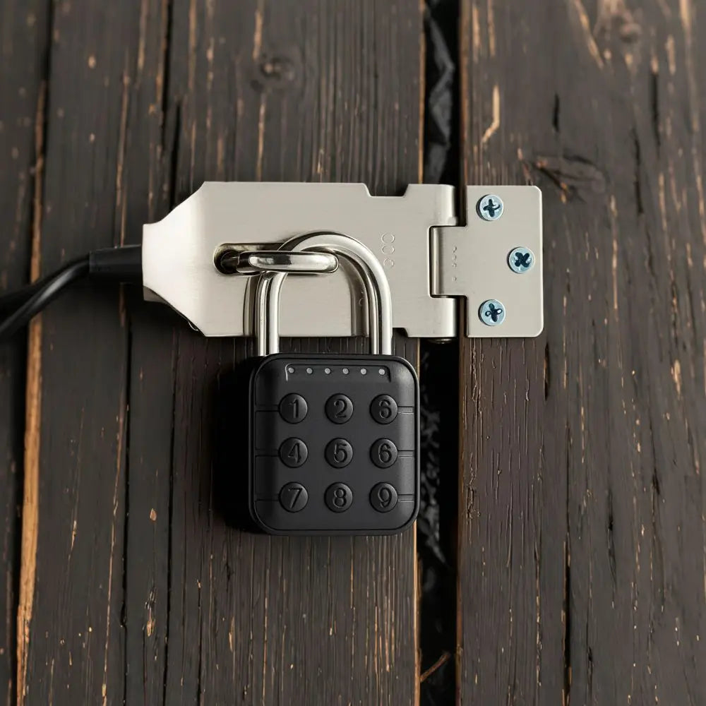 Cabinet Keyless Fingerprint Lock Waterproof Intelligent Safety Smart Padlock Zinc Alloy Anti-theft Electronic Door Lock Outdoor