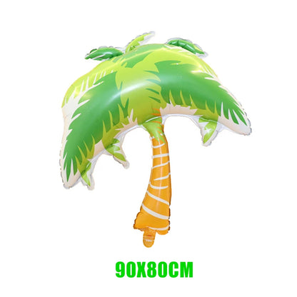 Hawaii Party Decorations Disposable Tableware Hawaii Summer Tropical Party Supplies Flamingo Aloha Birthday Party Decoration