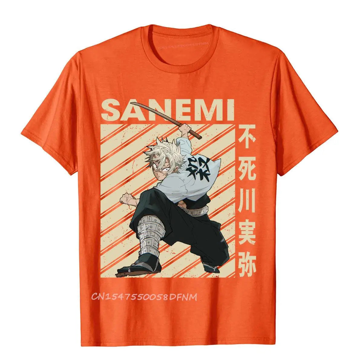 Latest Mens T Shirt Classic Art Sanemi Demon Anime Vintage Tops T Shirt Premium Cotton Preppy Style
