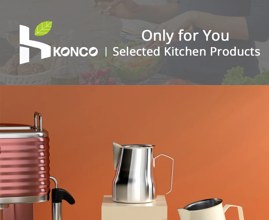 Milk Frothing Pitcher Jug 350/500ML Stainless Steel Coffee Milk Frothing Jug for Espresso Latte Art Barista Steam Milk Jug