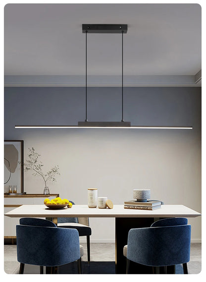 Dining hanging Chandelier  Modern Strip Pendant  Light For Kitchen Office Bedroom Hang Light Home Décor Lighting Fixtures
