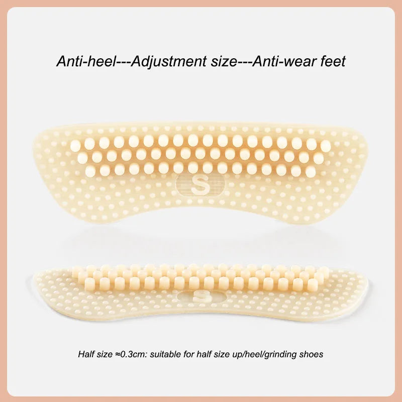 Heel Sticker Heel Protector for Shoes Anti Slip Heel Cushions Non-Slip Heel Inserts Silicone Shoe Backs Foot Care for Women Men