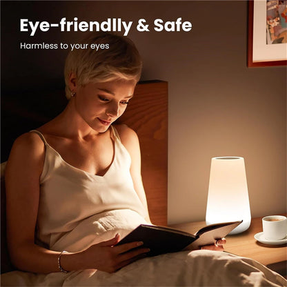 13 Color Changing Night Light RGB Remote Control Touch Dimmable Lamp Portable Table Bedside Lamps USB Rechargeable Night Lamp