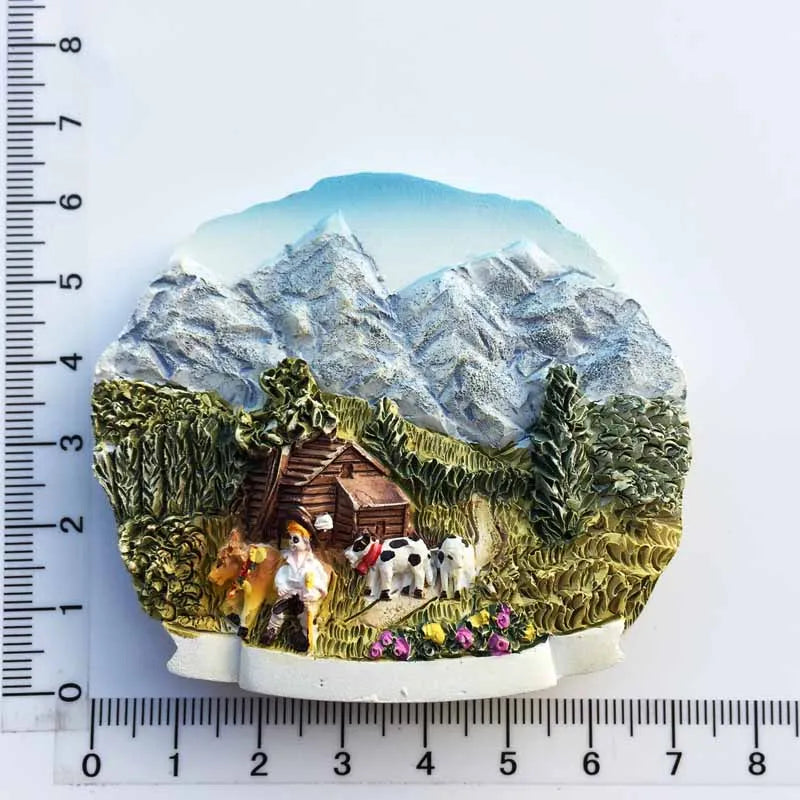 Europe Switzerland 3D Fridge Magnets Tourism Souvenir Refrigerator Magnets Sticker Collection Handicraft Decoration Articles