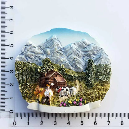 Europe Switzerland 3D Fridge Magnets Tourism Souvenir Refrigerator Magnets Sticker Collection Handicraft Decoration Articles