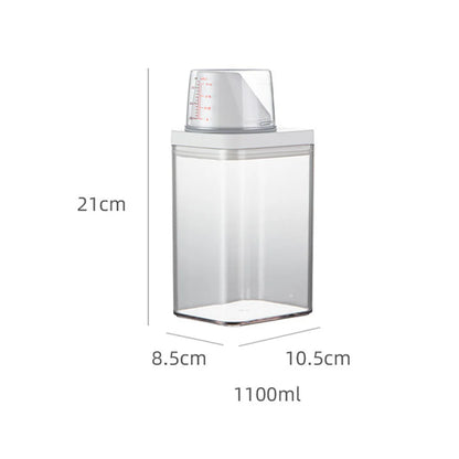 1PC High Quality Laundry Detergent Dispenser For Laundry Detergent Powder Kitchen Plastic Airtight Food Storage Containers