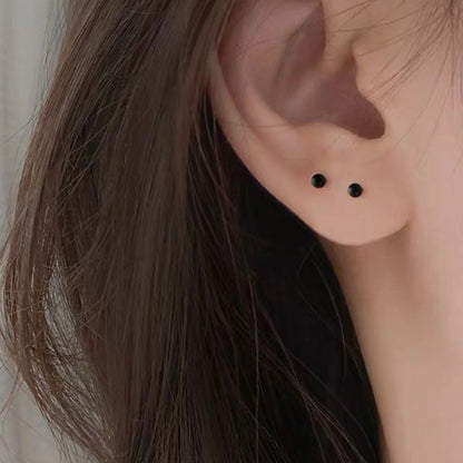 10 Pieces/set Women Vintage Transparent Ear Needle Mini Invisible Earring Small Ear Ring Earring Jewelry