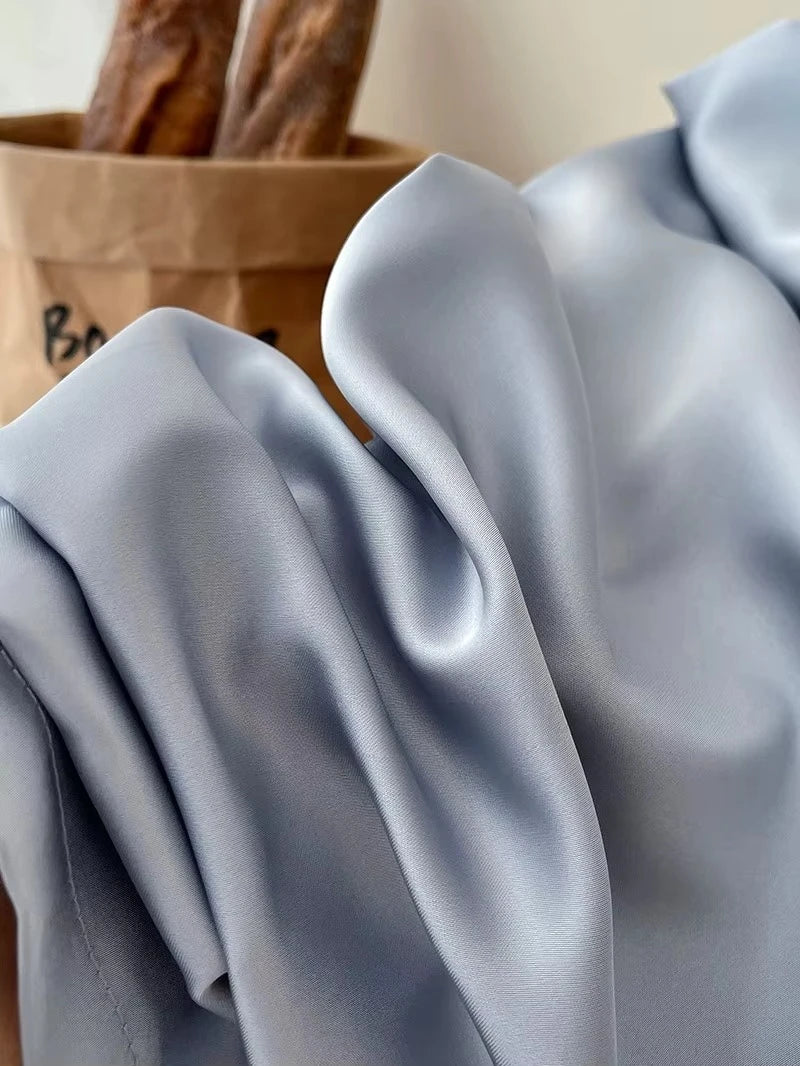 Women’s Satin Wide Leg Pants High Waist Drawstring Palazzo Pants for Work, Lounge, or Casual Wear