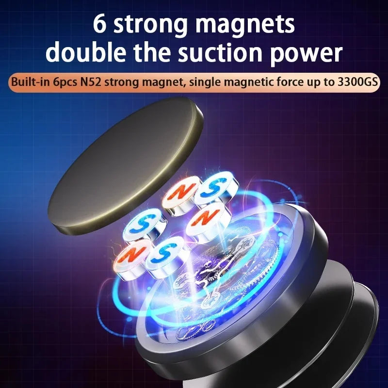 New Magnetic Car Phone Holder Mount Without Gravity Mobile Cell GPS Magnet Suction Support In Car Bracket Stand For All Phones