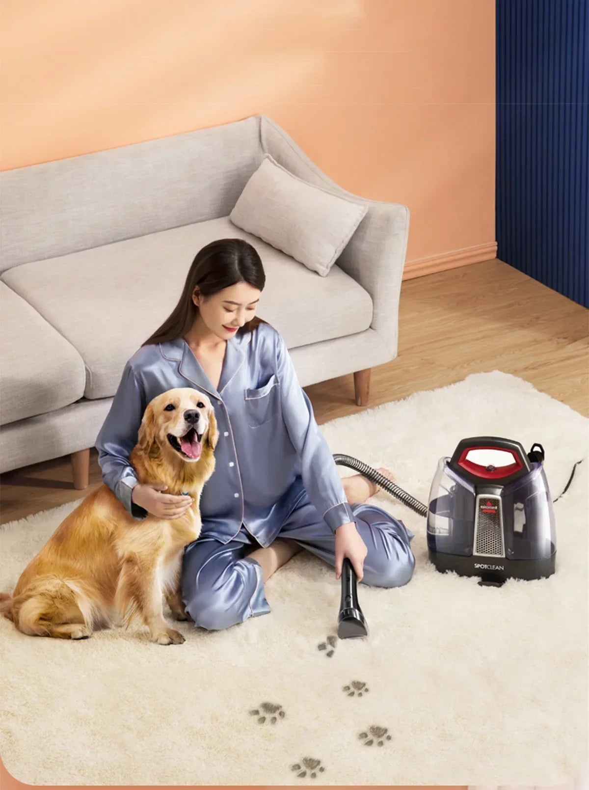 BISSELL SpotClean Handheld Steam Cleaner Sofa Carpet Curtain Car Vacuum Cleaner Spray Suction Integrated Machine Clean Machine