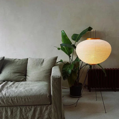 Akari Noguchi Yong Floor lamp Rice Paper Lantern Floor light for Living Room Sofa Bedroom LED Japanese Tripod Floor Lamp