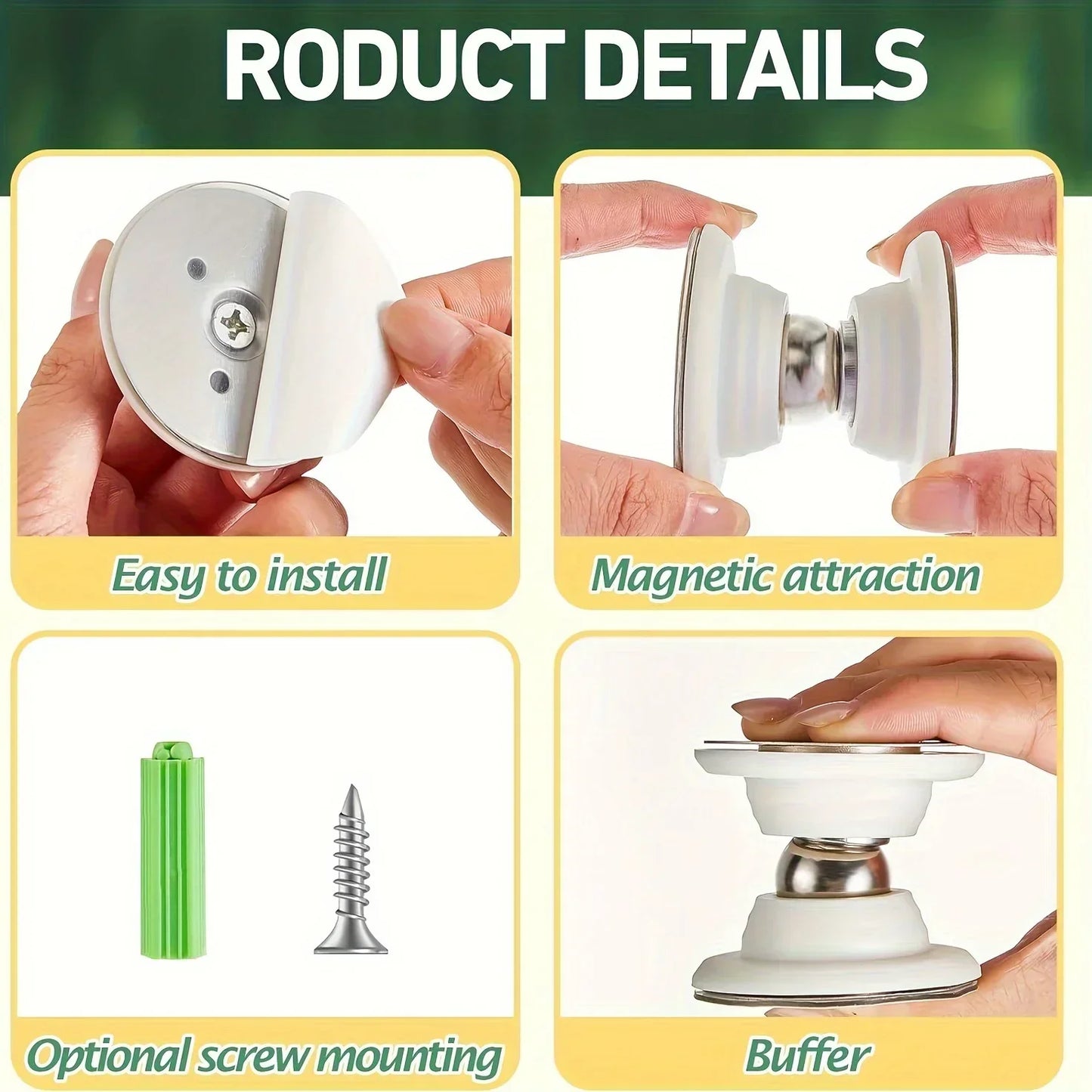 Magnetic Door Catch Kitchen Door Retainer RV Door Stop Retaining Catch Latch for RV Caravan Camper Motorhome Boat Door Holder