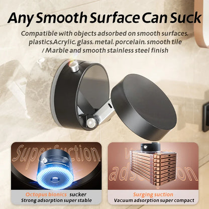 Magnetic Car Phone Mount 2-Sided Suction Cup Foldable Holder Strong Grip for Dashboard Windshield Universal Accessory