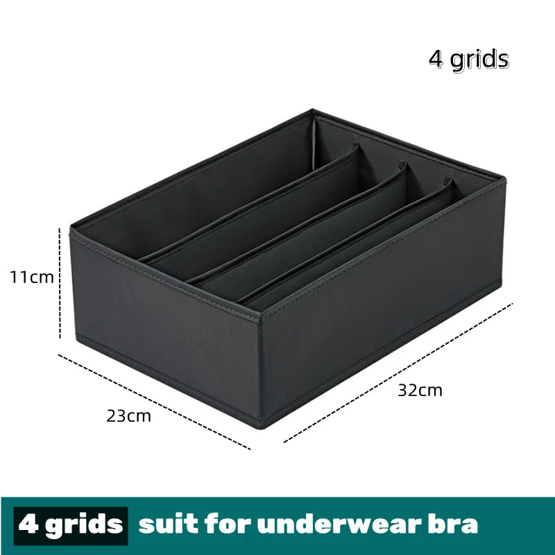Organizer For Underwear Bra Socks Pants Scarf Storage Box Organizers Of Cabinets And Drawers Wardrobe Foldable Storage Box Case