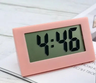 Simple Desktop Desktop Clock Mini Digital Small Desktop Clock Desktop Clock Silent Small Alarm Clock Car Clock 1Pc