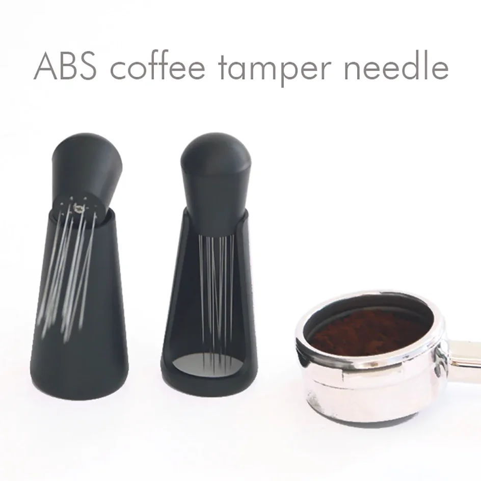 Espresso Coffee Stirrer Coffee Stirring Tool Coffee Powder Stirrer Needle Distributor Wood Handle Barista Hand Distribution Tool