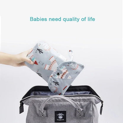 Baby Diaper Bag Outdoor Travel Portable Organizer Mini Nappy Bag Stroller Reusable Mummy Storage Diapers Handbag Baby Essentials