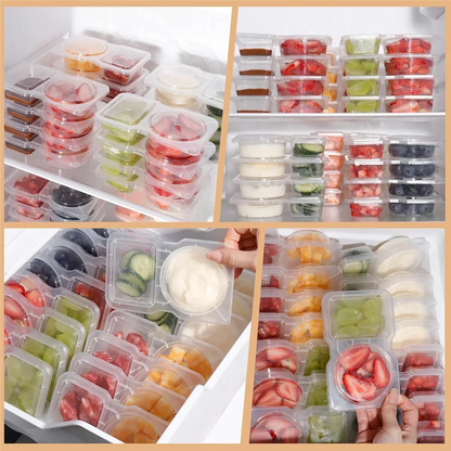 B08B-Reusable Snack Box Container With Lids, 20Pcs Pack, Snackle Box For Portion Control, New Storage