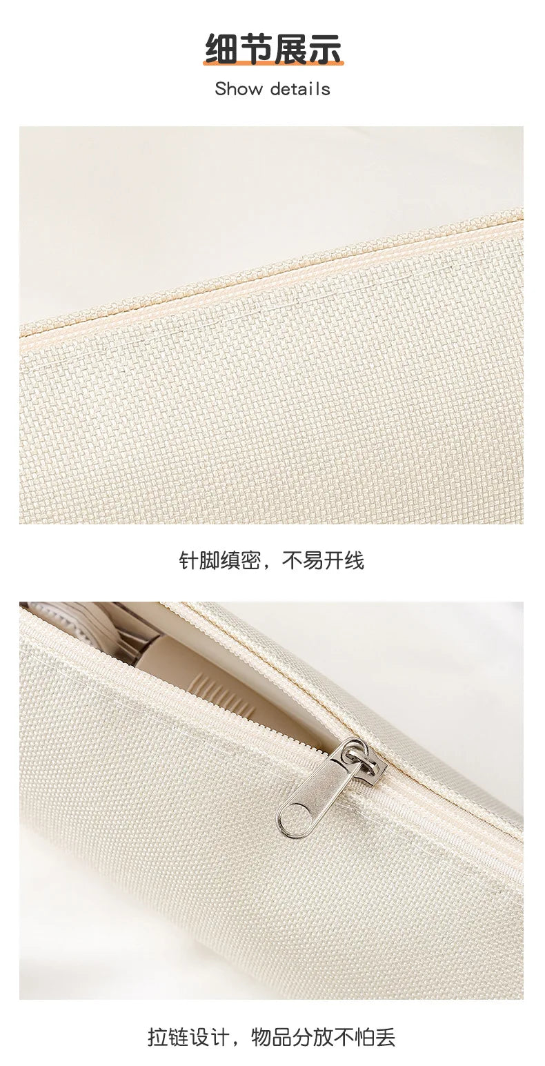 Simple Pencil Case School Supplies Pencil Cases Estuche Escolar Solid Color School Stationery Kalemlik Trousse Pencil Pouch