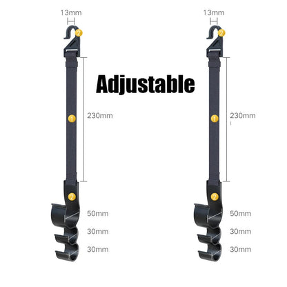 2pcs Car Back Seat Hook Multi-function Rear Seat Headrest Hanging Hook Umbrella Holder Seat Back Storage Interior Organizer