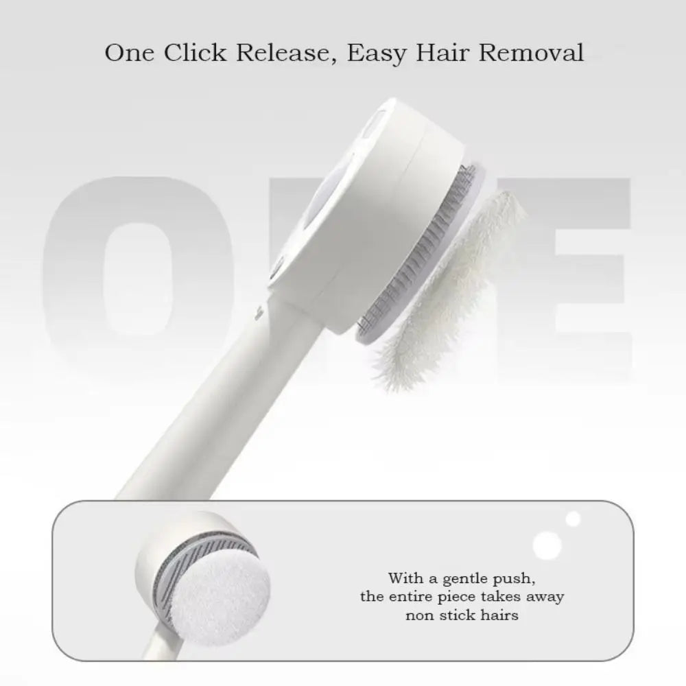 Anti-Static Pet Spray Hair Comb Demating One-click Cleaning Button Steam Spray Hair Remover Massaging Removes Loose Fur