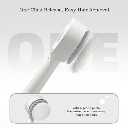 Anti-Static Pet Spray Hair Comb Demating One-click Cleaning Button Steam Spray Hair Remover Massaging Removes Loose Fur