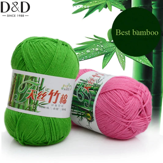 Tiansi Bamboo Cotton Yarn Bamboo Charcoal Cotton Hook Needle Thread Cotton Nitrile Woven Yarn DIY Weaving Material