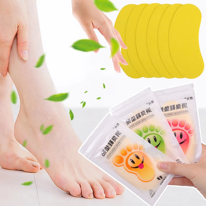 48pcs Shoes Deodorant Sticker Deodorant Foot Odor Deodorants Sneaker Smell Fresh Fruity Aroma Insole Sterilization Sticker Pads