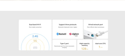Xiaomi Smart Home Hub 2 Zigbee 3.0 Smart Gateway Wifi 5/2.4GHz Bluetooth Mesh Dual-band Wi-Fi Remote Control Mi Home APP