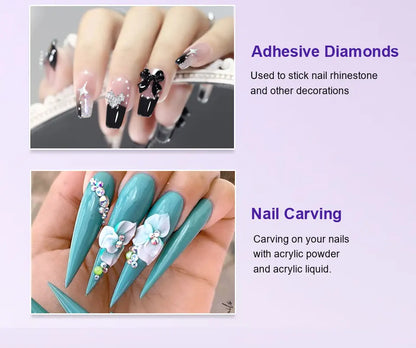 Limegirl Large Capacity Nail Acrylic Liquid Monomer Crystal 40/70/120/240ml for Nails Art DIY Acrylic Powder Liquid Manicure