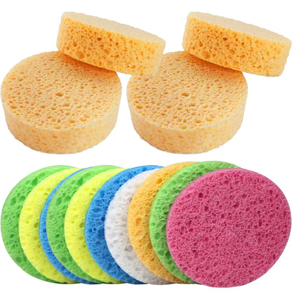 25 Pcs Compression Face Puff Spa Sponge Cellulose Cleaning Sponges Washing Cleaner Facial Estheticians Natural Dish