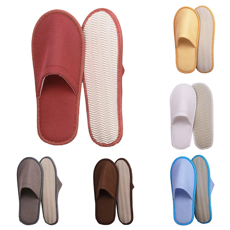 Home Loafer Shoes Hotel Slippers Unisex Women Men Wedding Shoes Guest Slippers Slippers Flip Flop Non-slip Soild Color