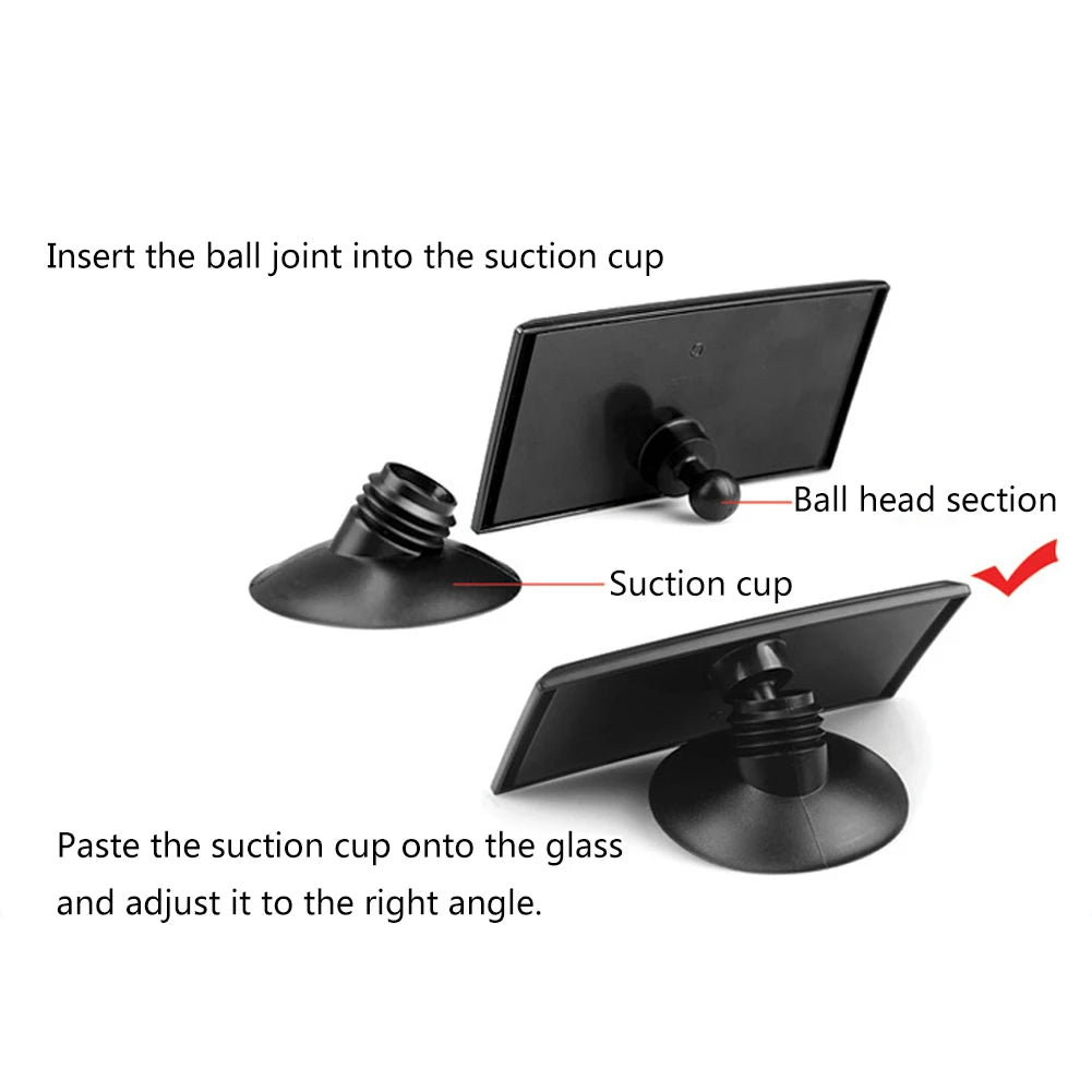 1X  Baby Car Mirror Rotatable Wide Anti-drop Durable Rearview Mirror With Suction Cup For Back Seat High Quality Car Accessories