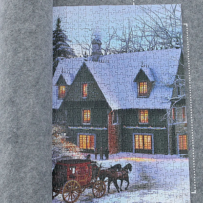 Puzzles Pad Felt Mat Up to 1500/2000/3000 Pieces Play Mat Puzzles Blanket Puzzle Accessories Easy to Use Roll Up Jigsaw