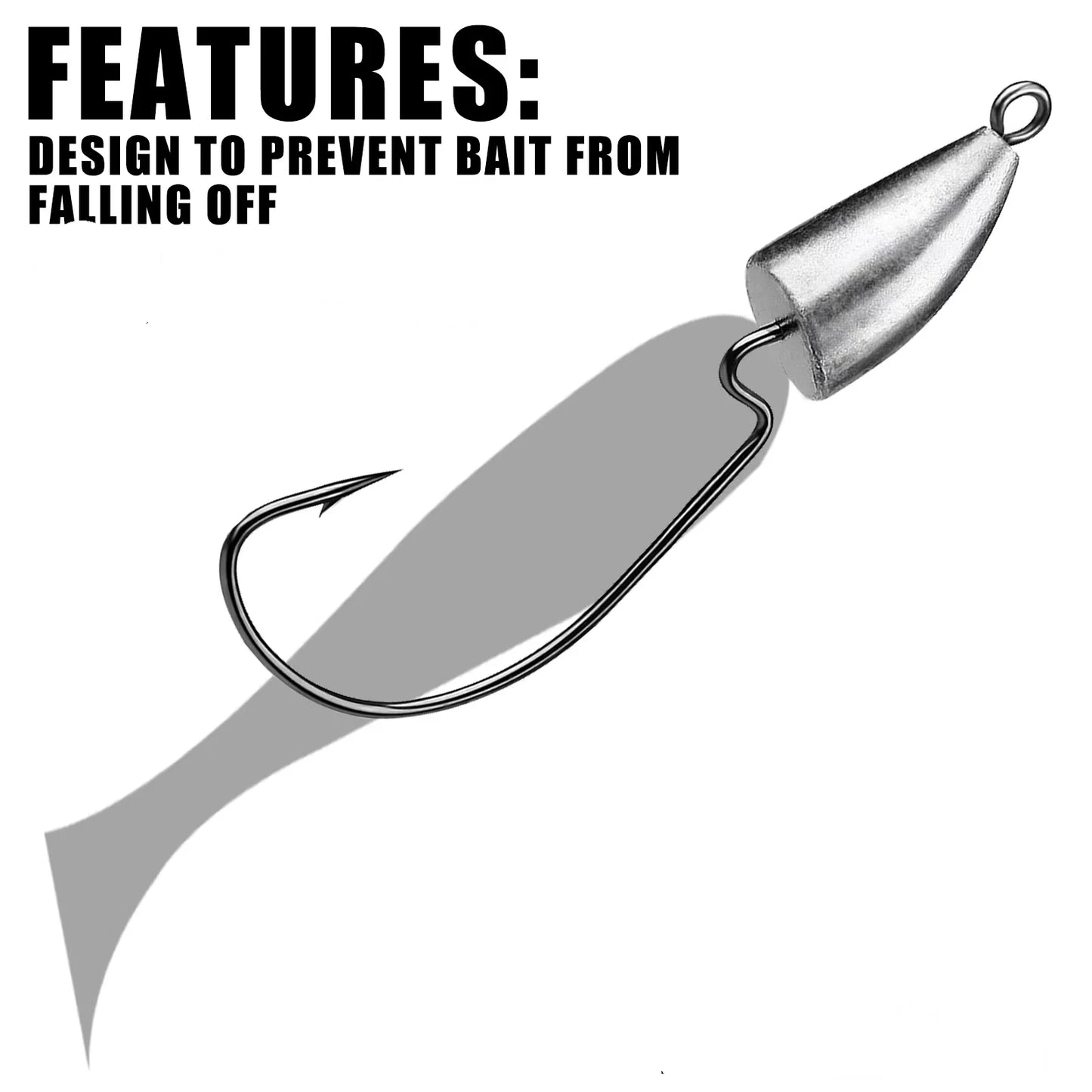 Jighead Fishhooks 10Pcs/lot 5g 7g 10g Worm Fishing Hook Soft Lure Jig Head Hooks Artificial Bait Fishing Tackle Pike Fish.