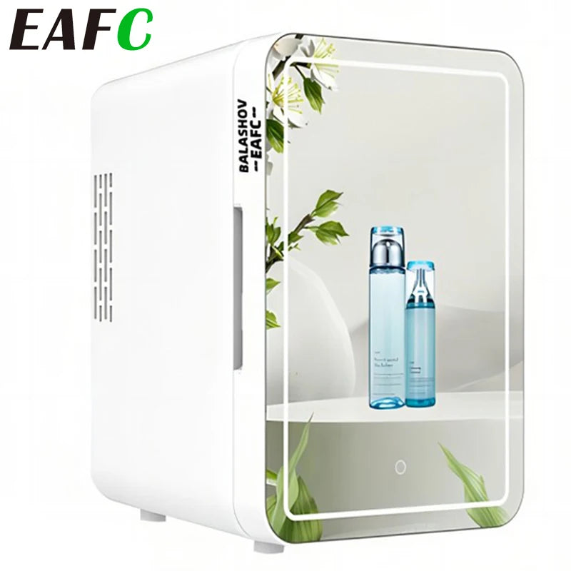 EAFC 4L Mini Fridge Car Home Mini Refrigerator Dual Core Freeze Heating Food Fruit Storage Fridge Cooler for Home Travel Camping