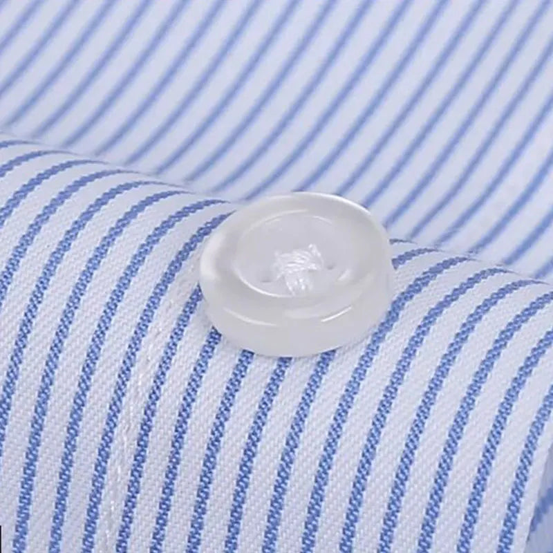 Men's short-sleeved shirt casual non-ironing anti-wrinkle spring summer shirt top high-quality slim-fit formal wear to work