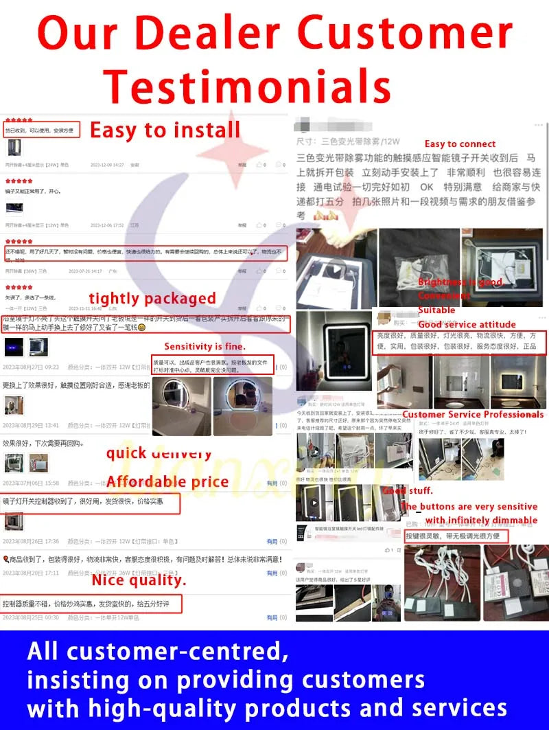 smart switch touch  Strip light controller  smart with anti fog LED dimmable smart  24W led driver switch mirror touch