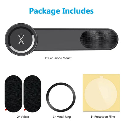 Magnetic Car Phone Holder Wireless Charger Car Fast Charging Dashboard Car Mount Bracket for iPhone 15 14 13 12 Pro Max Macsafe