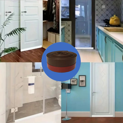 1pc Door Draft Stoppers For Bottom Of Door, Adjustable Self-Adhesive Sound-Proof Door Bottom Seal Strip
