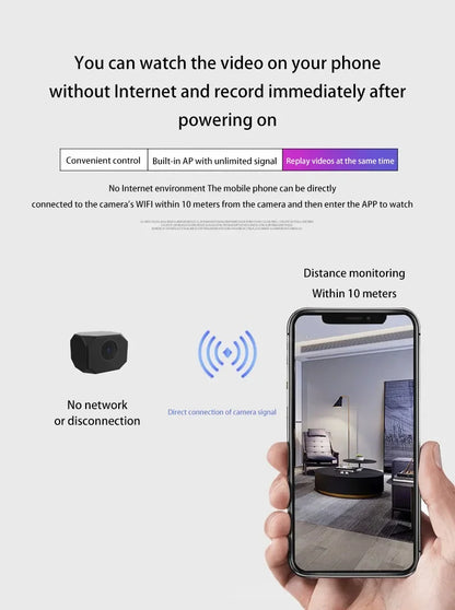 4K 1080P HD Camera Wireless Network Mobile Phone Remote Real Time View Intelligent Security Wifi Home Monitoring Camera
