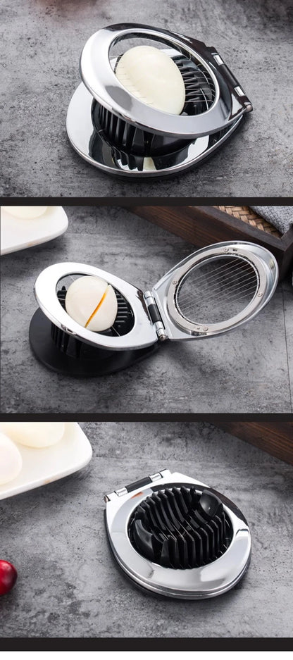 Egg Slicer Egg Slicer For Hard Boiled Eggs Egg Cutter Heavy Duty Aluminium For Egg Strawberry Mushroom Soft Fruit